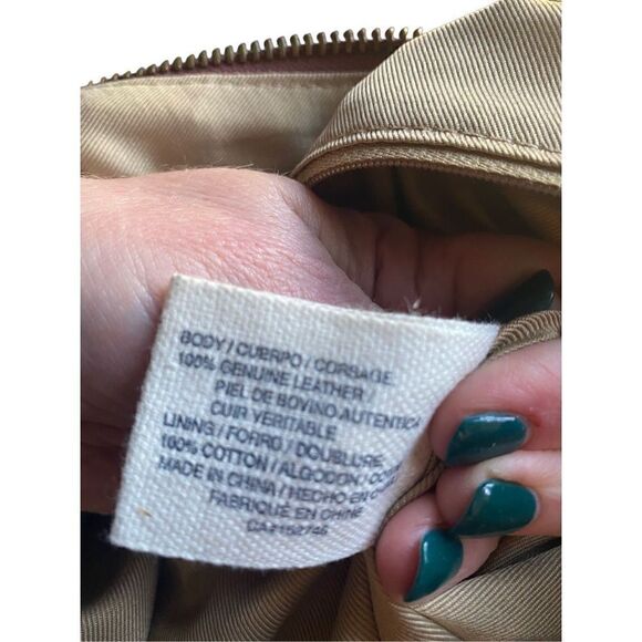 Lucky Brand brown leather over the shoulder  large hobo bag rare - Picture 6 of 16